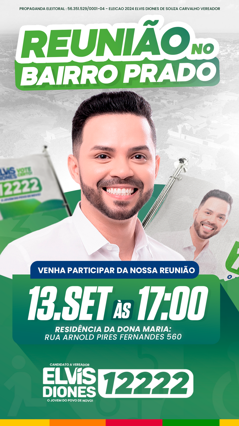 Flyer Estática Reunião - ©Elvis Diones