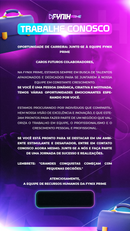 Flyer Estática Trabalhe Conosco - ©Fynix Prime