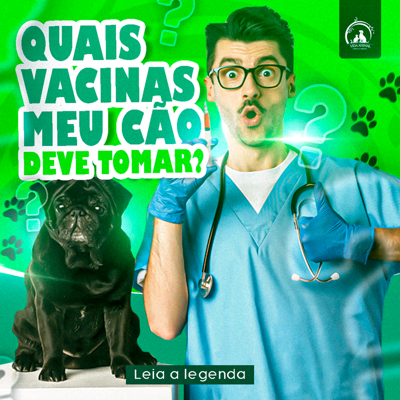 Flyer Estática Vacina - ©Vida Animal