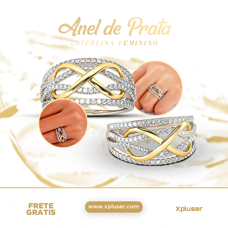 Flyer Estática Anel Prata - ©Xpluser