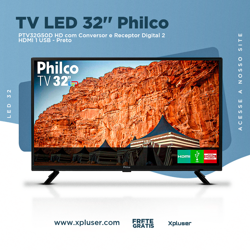 Flyer Estática TV Led 32 Philco - ©Xpluser
