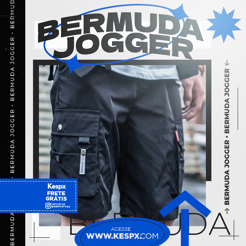 Flyer Estática Bermuda Jogger - ©Kespx