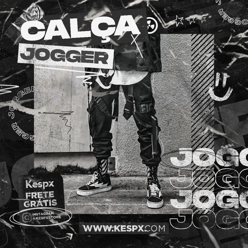 Flyer Estática Calça Jogger - ©Kespx