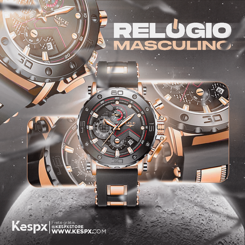 Flyer Animada Relógio Masculino - ©Kespx