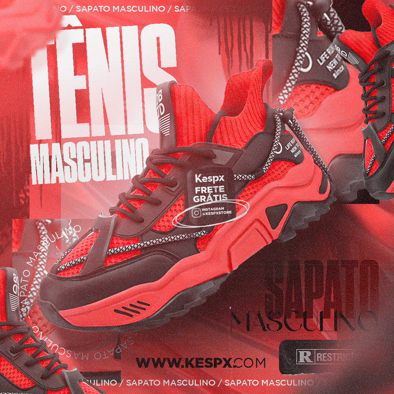 Flyer Animada Tênis Masculino - ©Kespx