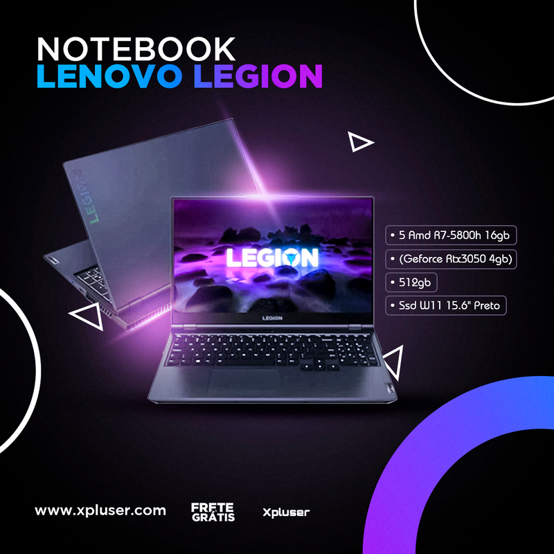 Flyer Estática Notebook Lenovo Legion - ©Xpluser