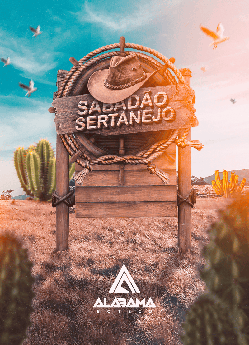 Flyer Estática Sertanejo - ©Alabama